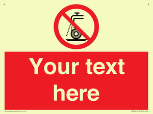 Custom prohibition Do not use for wet grinding